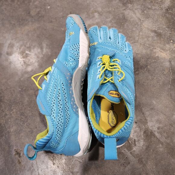 Vibram Womens Five Fingers KMD EVO Shoe Blue/Yellow Sz 38 EU/7-7.5 US Excellent - Picture 5 of 8
